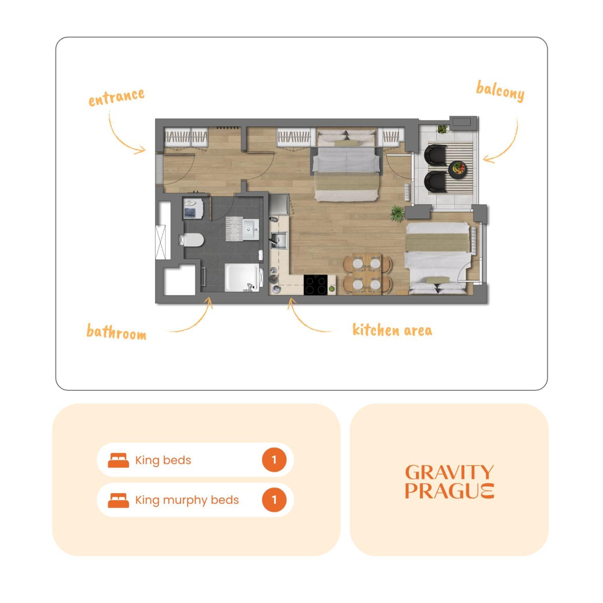 Yellow Apartment - Balcony, Free Parking, By Gravity Πράγα Εξωτερικό φωτογραφία